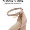 image:imageDREAM PAIRS Womens Comfort Block Heel SandalsNudeSuede