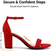image:imageDREAM PAIRS Womens Comfort Block Heel SandalsRed1