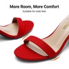 image:imageDREAM PAIRS Womens Comfort Block Heel SandalsRed1