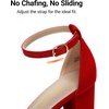 image:imageDREAM PAIRS Womens Comfort Block Heel SandalsRed1
