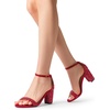 image:imageDREAM PAIRS Womens Comfort Block Heel SandalsRedRhinestone