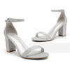 image:imageDREAM PAIRS Womens Comfort Block Heel SandalsSilverGlitter