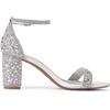 image:imageDREAM PAIRS Womens Comfort Block Heel SandalsSilverRhinestone