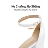 image:imageDREAM PAIRS Womens Comfort Block Heel SandalsWhitePu
