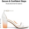 image:imageDREAM PAIRS Womens Comfort Block Heel SandalsWhitePu