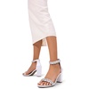image:imageDREAM PAIRS Womens Comfort Block Heel SandalsWhitesatin