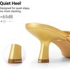 image:imageDREAM PAIRS Womens Dress Kitten Heel Sandals Flip FlopsGold