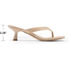 image:imageDREAM PAIRS Womens Dress Kitten Heel Sandals Flip FlopsNude