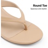 image:imageDREAM PAIRS Womens Dress Kitten Heel Sandals Flip FlopsNude