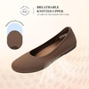 image:imageDREAM PAIRS Womens Dress Knit Ballet Comfort FlatsAll Brown