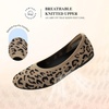 image:imageDREAM PAIRS Womens Dress Knit Ballet Comfort FlatsAll Leopard