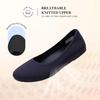 image:imageDREAM PAIRS Womens Dress Knit Ballet Comfort FlatsAll Navy