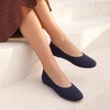 image:imageDREAM PAIRS Womens Dress Knit Ballet Comfort FlatsAll Navy
