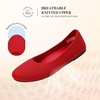 image:imageDREAM PAIRS Womens Dress Knit Ballet Comfort FlatsAll Red