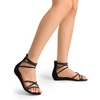 image:imageDREAM PAIRS Womens Strappy Dressy Flat SandalsBlack
