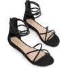 image:imageDREAM PAIRS Womens Strappy Dressy Flat SandalsBlack