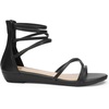 image:imageDREAM PAIRS Womens Strappy Dressy Flat SandalsBlackPu