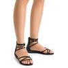 image:imageDREAM PAIRS Womens Strappy Dressy Flat SandalsBlackPu