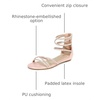 image:imageDREAM PAIRS Womens Strappy Dressy Flat SandalsChampagne
