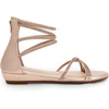 image:imageDREAM PAIRS Womens Strappy Dressy Flat SandalsChampagneGoldpu