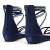 image:imageDREAM PAIRS Womens Strappy Dressy Flat SandalsNavy