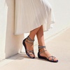image:imageDREAM PAIRS Womens Strappy Dressy Flat SandalsNavy