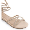 image:imageDREAM PAIRS Womens Strappy Dressy Flat SandalsNude