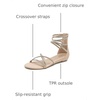 image:imageDREAM PAIRS Womens Strappy Dressy Flat SandalsNude