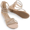 image:imageDREAM PAIRS Womens Strappy Dressy Flat SandalsNude