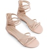 image:imageDREAM PAIRS Womens Strappy Dressy Flat SandalsNudePu