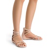 image:imageDREAM PAIRS Womens Strappy Dressy Flat SandalsNudePu