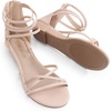 image:imageDREAM PAIRS Womens Strappy Dressy Flat SandalsNudePu