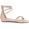 image:imageDREAM PAIRS Womens Strappy Dressy Flat SandalsNudePu