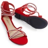 image:imageDREAM PAIRS Womens Strappy Dressy Flat SandalsRed