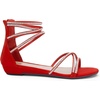 image:imageDREAM PAIRS Womens Strappy Dressy Flat SandalsRed