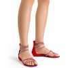 image:imageDREAM PAIRS Womens Strappy Dressy Flat SandalsRed