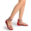 image:imageDREAM PAIRS Womens Strappy Dressy Flat SandalsRed