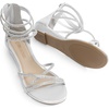 image:imageDREAM PAIRS Womens Strappy Dressy Flat SandalsSilver