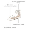 image:imageDREAM PAIRS Womens Strappy Dressy Flat SandalsWhite