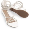 image:imageDREAM PAIRS Womens Strappy Dressy Flat SandalsWhite