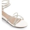 image:imageDREAM PAIRS Womens Strappy Dressy Flat SandalsWhite