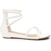 image:imageDREAM PAIRS Womens Strappy Dressy Flat SandalsWhitePu