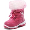 image:imageDREAM PAIRS Girls Winter Snow Boots Faux Fur LinedRose Red