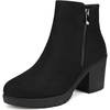 image:imageDREAM PAIRS Womens Chunky Heel Platform Ankle BootsBlack