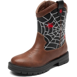 image:imageDREAM PAIRS Boys Cowboy Boots Kids Western BootsBrownBlack