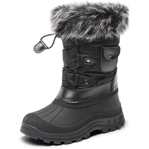 image:imageDREAM PAIRS Girls Snow Waterproof Winter BootsBlack