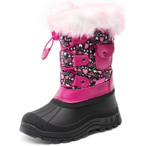 image:imageDREAM PAIRS Girls Snow Waterproof Winter BootsBlackPink