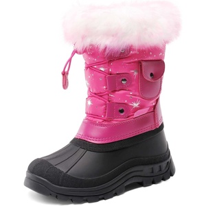 image:imageDREAM PAIRS Girls Snow Waterproof Winter BootsFuchsia