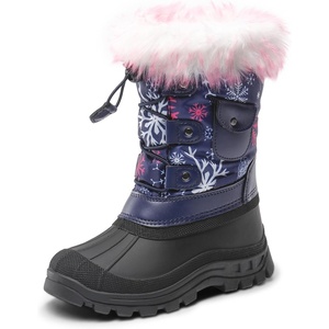image:imageDREAM PAIRS Girls Snow Waterproof Winter BootsNavyFuchsia
