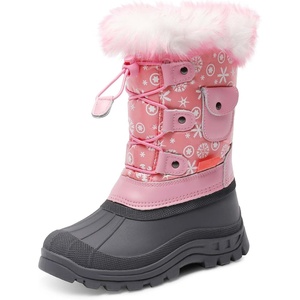 image:imageDREAM PAIRS Girls Snow Waterproof Winter BootsPink